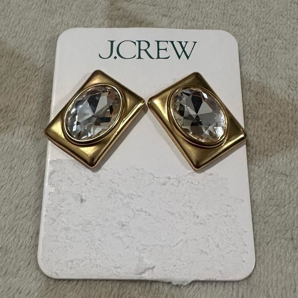 J. Crew oversized crystal embellished studs - Picture 1 of 2